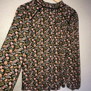 Loft Ruffle Neck Blouse